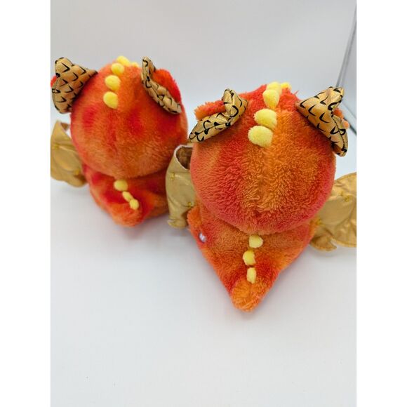 Two Hatchimals Alive Mystery Hatch Draggles Spin Master Interactive Plush Flame - Picture 4 of 9